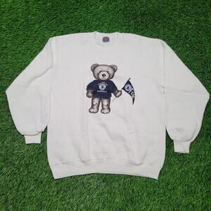 VTG 90s Jansport Preppy Bear Sweatshirt L Franklin & Marshall Polo Bear Style